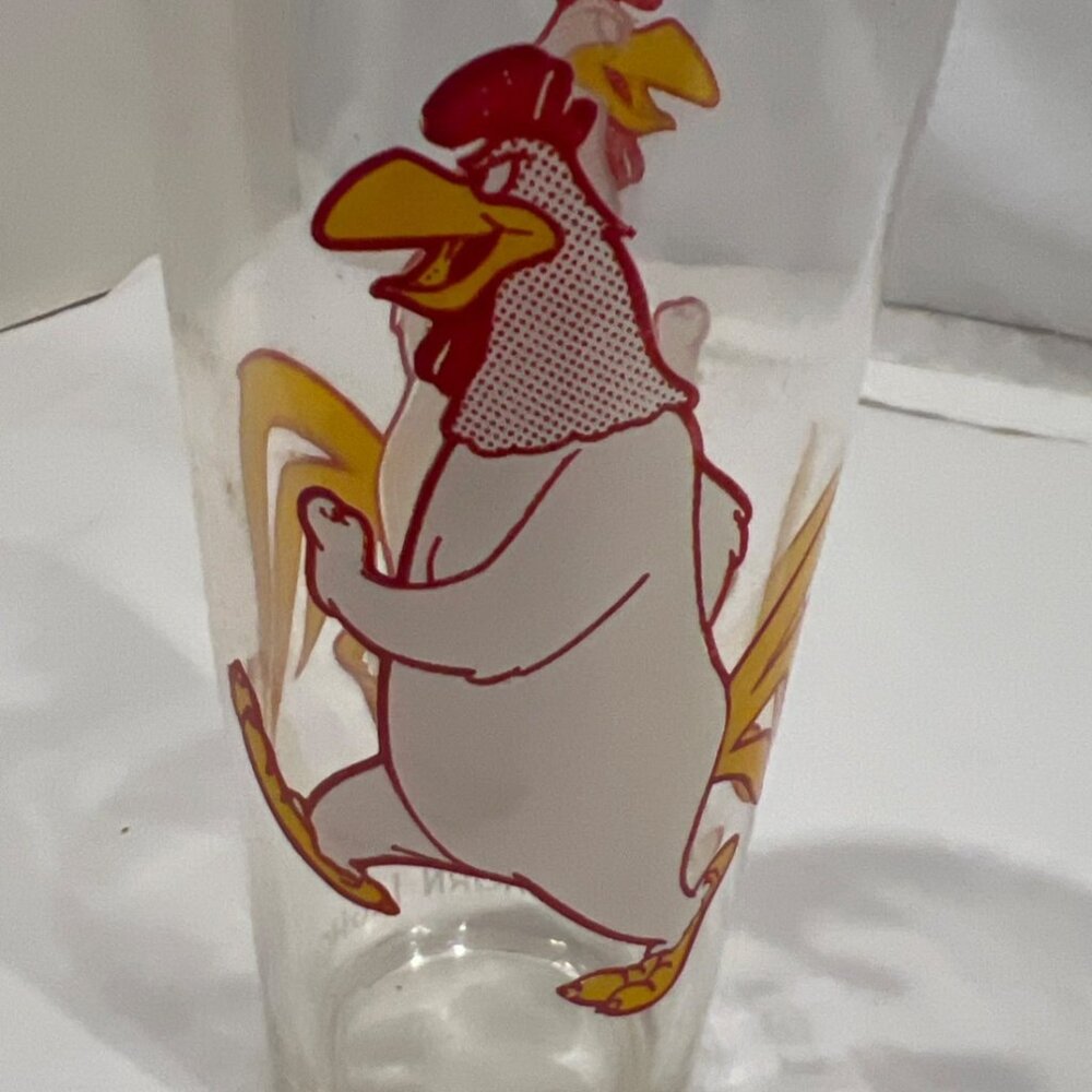 PEPSI Collector Series FOGHORN LEGHORN 1973 Warner Bros glass Vintage